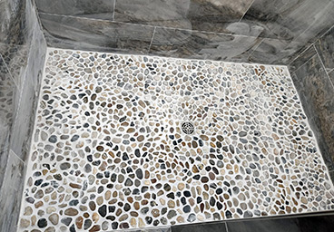 shower floor tile construction by Paragon Home Improvement Nick Hamilton